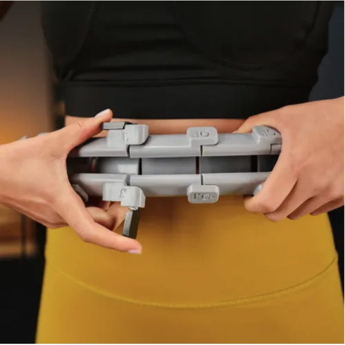 Хулахуп Trex Sport TX-020CHH масажний з обважувачем та лічильником сірий