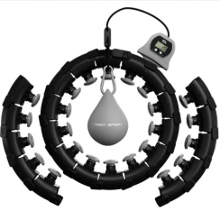 Хулахуп Trex Sport TX-020CHH масажний з обтяжувачем та лічильником чорний