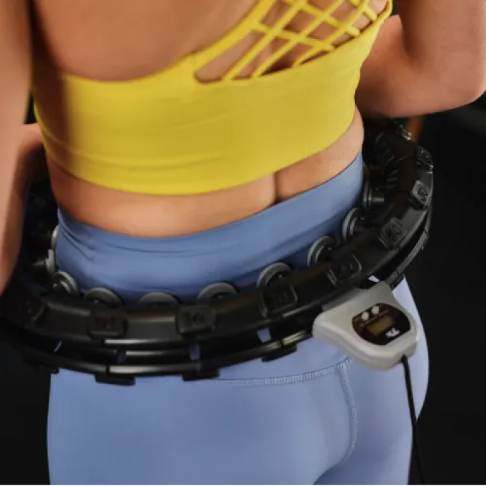 Хулахуп Trex Sport TX-020CHH масажний з обтяжувачем та лічильником чорний