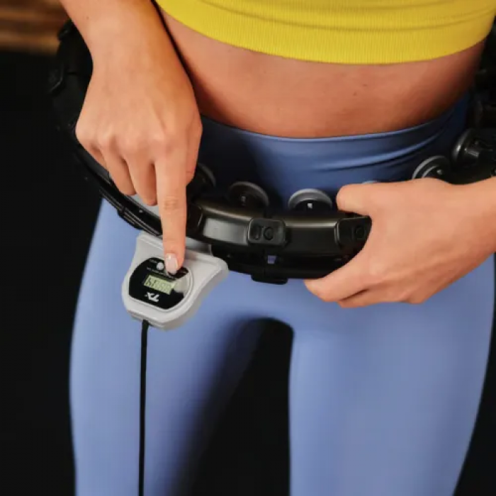 Хулахуп Trex Sport TX-020CHH масажний з обтяжувачем та лічильником чорний