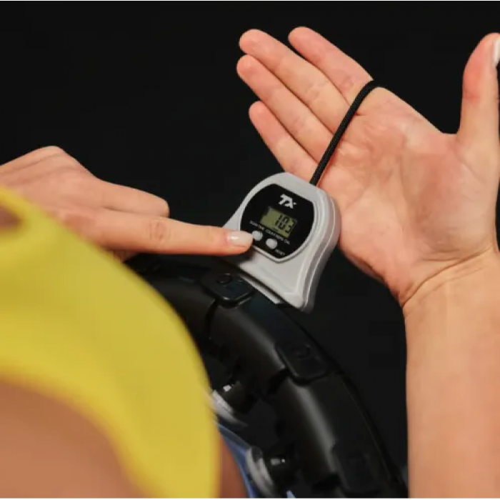 Хулахуп Trex Sport TX-020CHH масажний з обтяжувачем та лічильником чорний