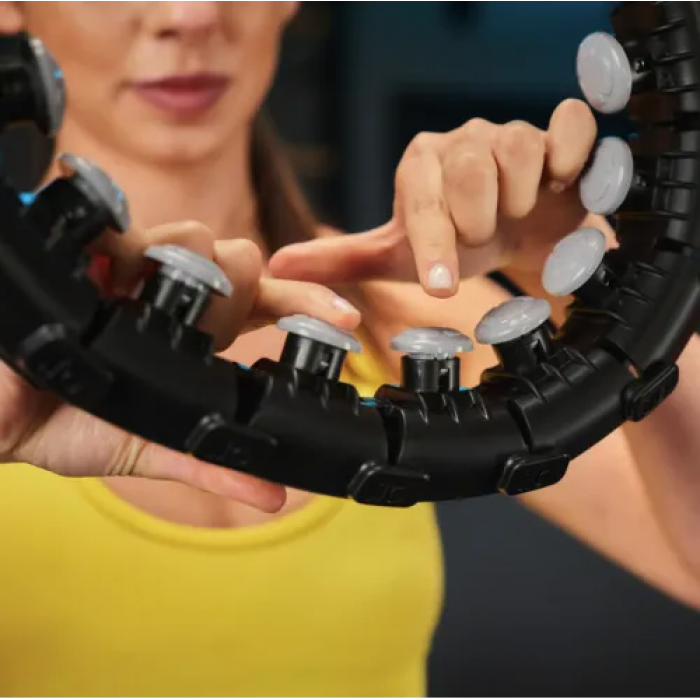 Хулахуп Trex Sport TX-020CHH масажний з обтяжувачем та лічильником чорний