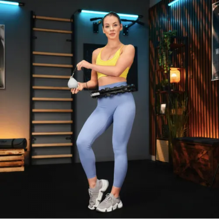 Хулахуп Trex Sport TX-020CHH масажний з обтяжувачем та лічильником чорний