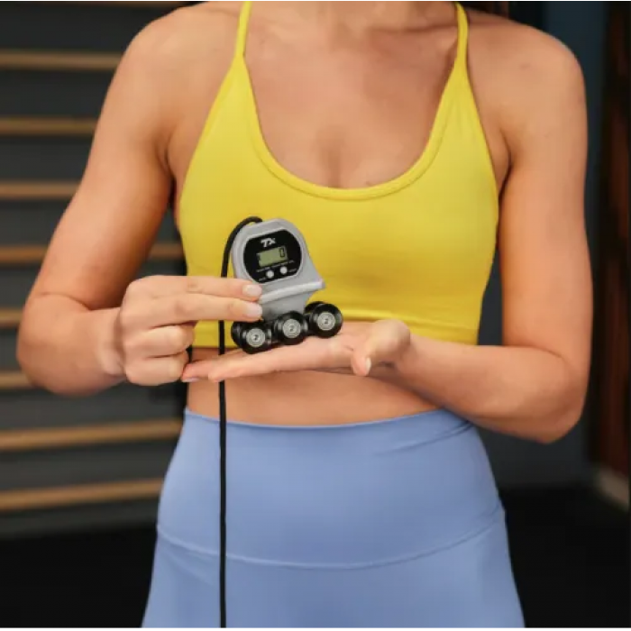 Хулахуп Trex Sport TX-020CHH масажний з обтяжувачем та лічильником чорний