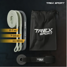 Набір резинок для підтягування та спорту Trex Sport TX-003PB 3в1 2-30кг