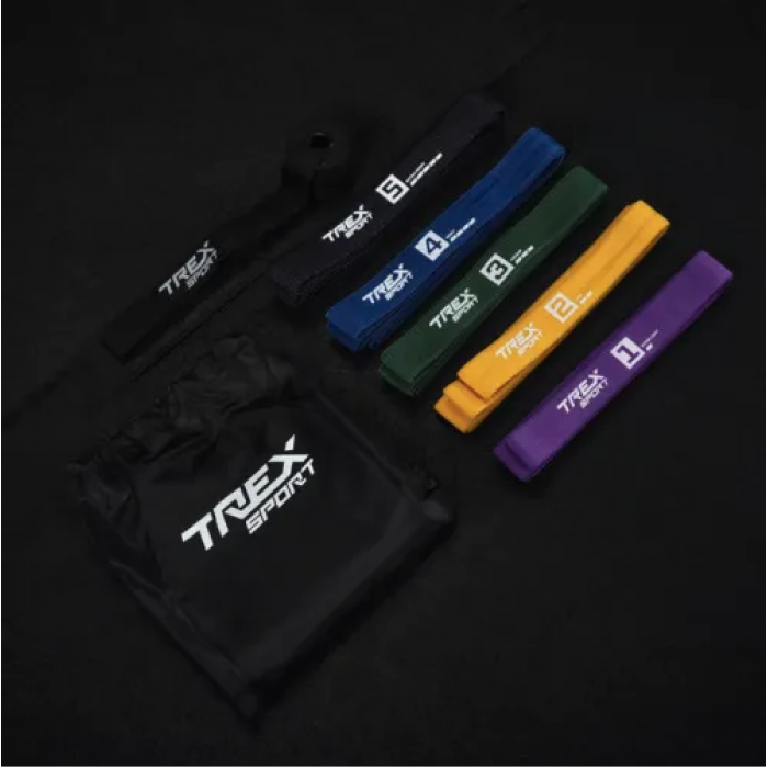 Набір резинок для підтягування та спорту 2,5-25 кг Trex Sport TX-005PBA 5в1