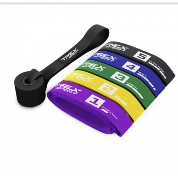 Набір резинок для підтягування та спорту 2,5-25 кг Trex Sport TX-005PBA 5в1