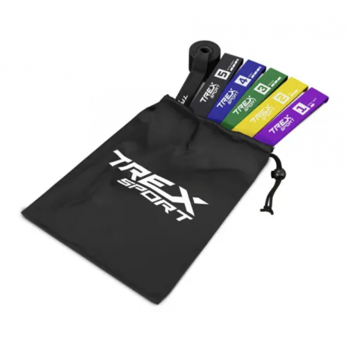 Набір резинок для підтягування та спорту 2,5-25 кг Trex Sport TX-005PBA 5в1