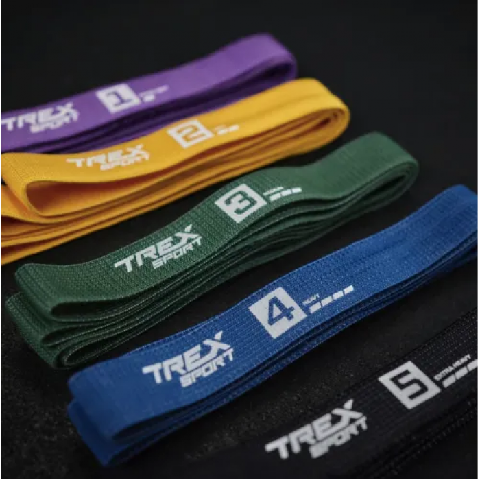 Набір резинок для підтягування та спорту 2,5-25 кг Trex Sport TX-005PBA 5в1