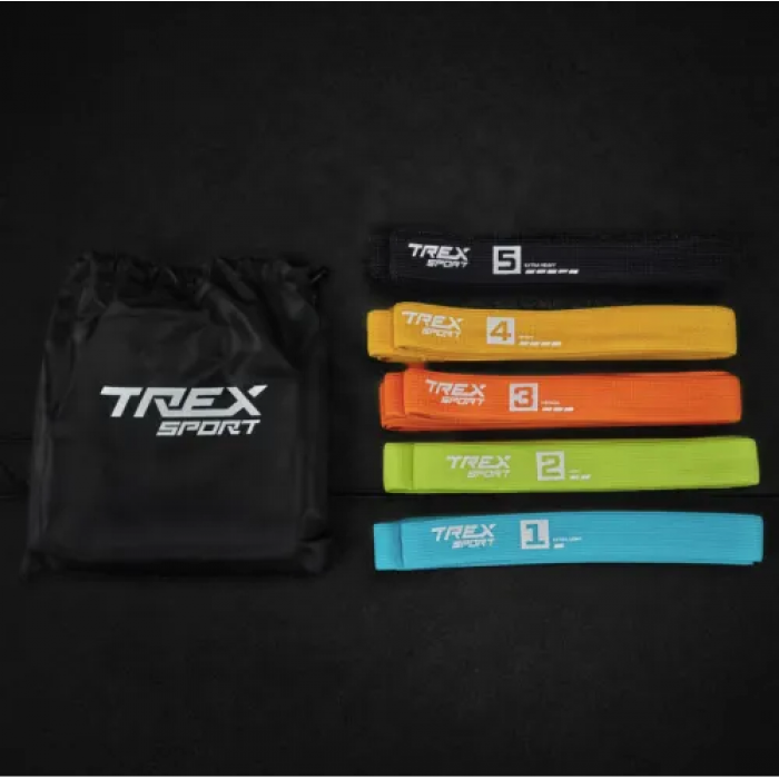 Набір резинок для підтягування та спорту 2,5-25 кг Trex Sport TX-005PB 5в1 set B