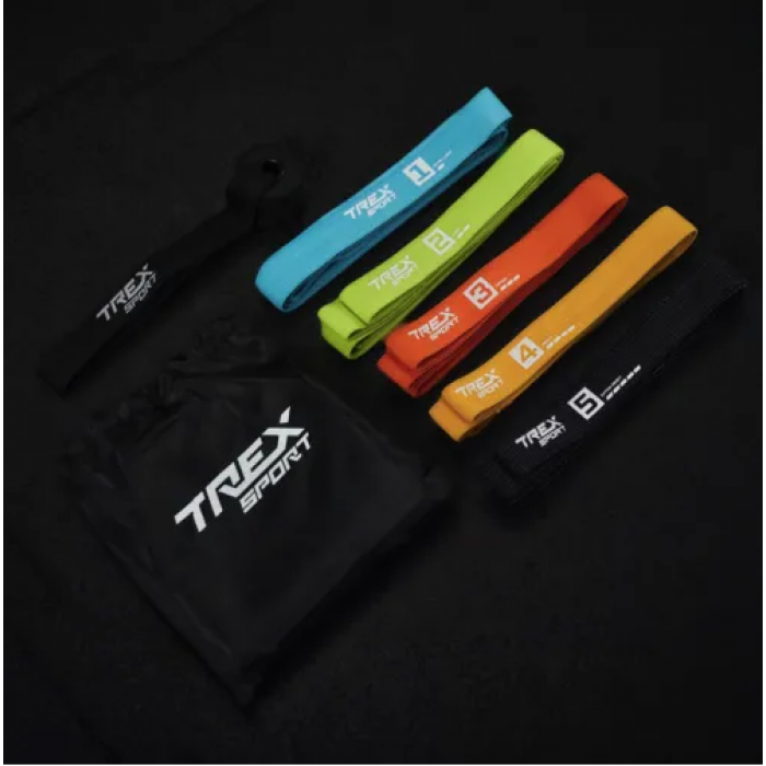Набір резинок для підтягування та спорту 2,5-25 кг Trex Sport TX-005PB 5в1 set B