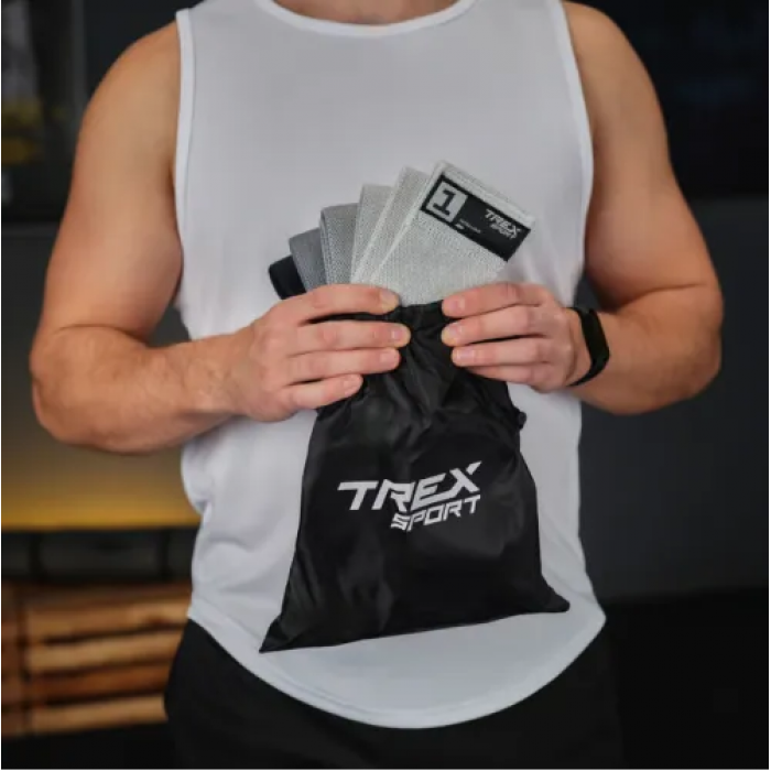 Набір резинок для фітнесу тканинних Trex Sport TX-065RBG 1-18 кг