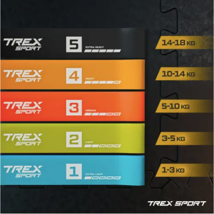 Набір гумок для фітнесу Trex Sport TX-065RBV 1-18кг