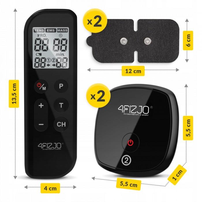 Миостимулятор (Аппарат электростимулятор мышц) 4FIZJO Combo EVO 3 в 1 (P-5905973404389)