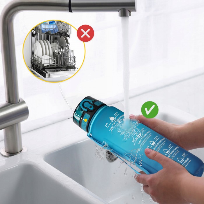 Бутылка для воды спортивная 4FIZJO 1000 мл Sky Blue/Blue (P-5905973400763)