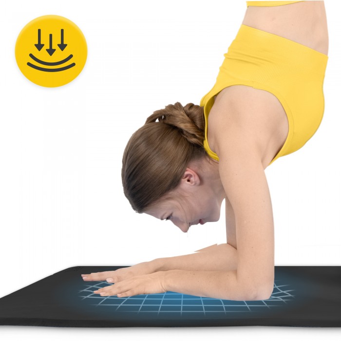 Коврик (мат) спортивный 4FIZJO TPE Gigant 200 x 125 x 2 см для йоги и фитнеса Black (P-5907739318992)