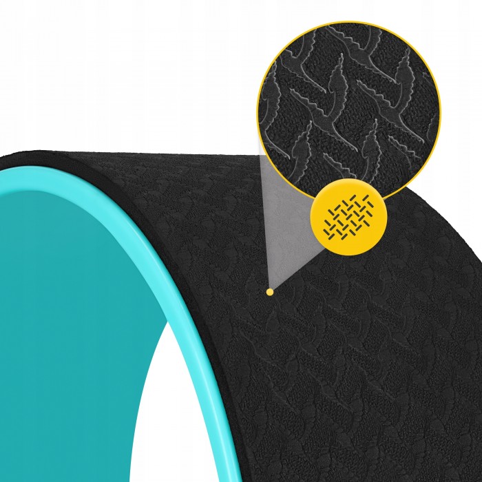 Колесо для йоги и фитнеса 4FIZJO Dharma Black/Blue (P-5907739314895)