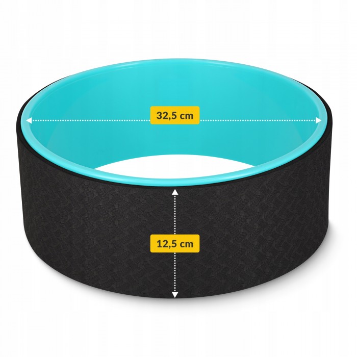 Колесо для йоги и фитнеса 4FIZJO Dharma Black/Blue (P-5907739314895)