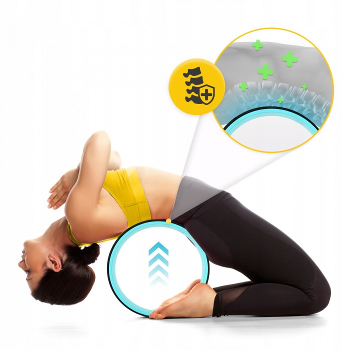 Колесо для йоги и фитнеса 4FIZJO Dharma Black/Blue (P-5907739314895)