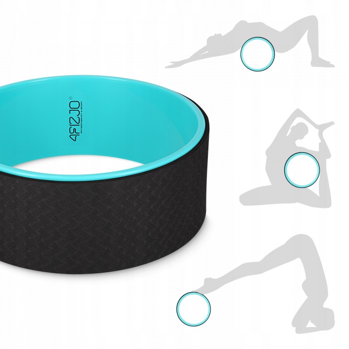 Колесо для йоги и фитнеса 4FIZJO Dharma Black/Blue (P-5907739314895)