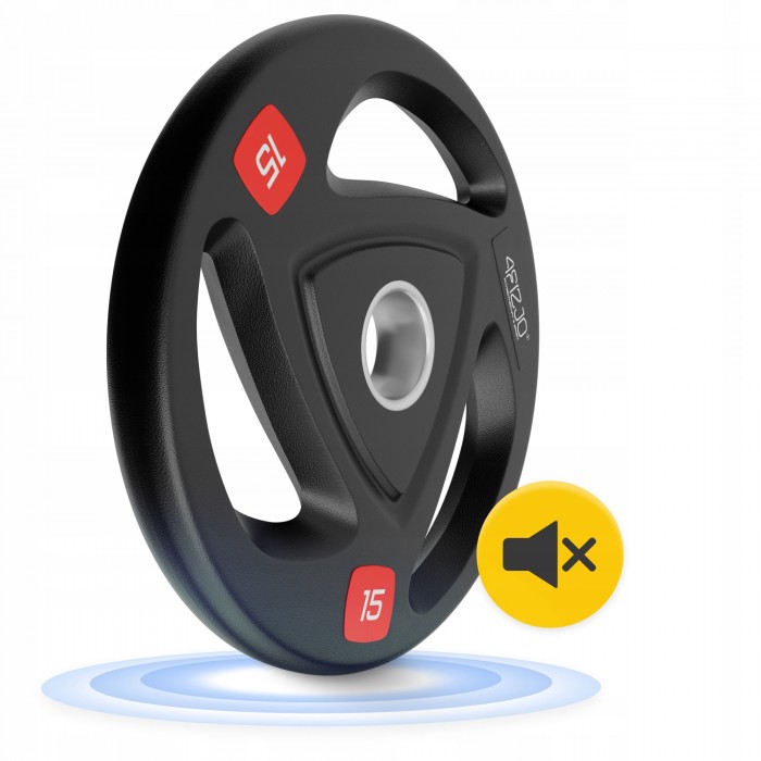 Диск олімпійський 4FIZJO 2 x 15 кг 51 мм металевий, прогумований Black (P-5905973401272)