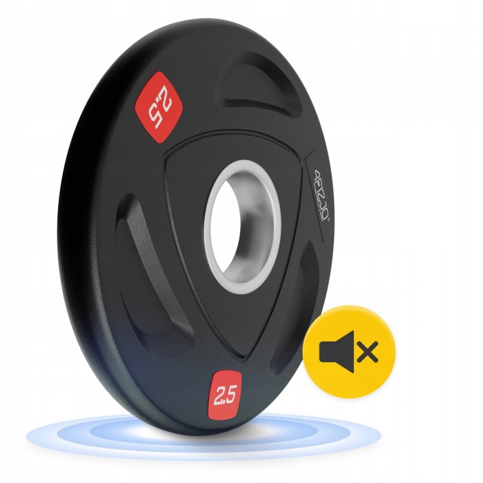 Диск олімпійський 4FIZJO 2 x 2.5 кг 51 мм металевий, прогумований Black (P-5905973401265)