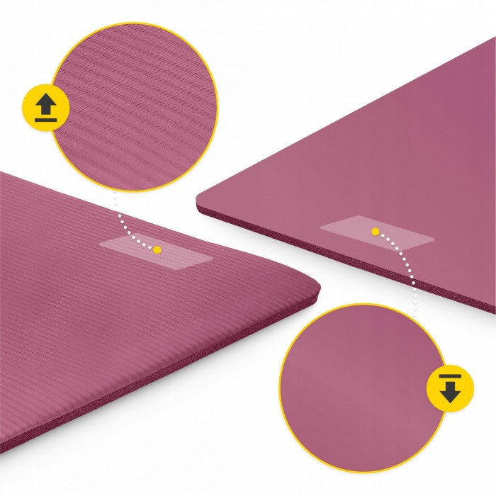 Килимок (мат) спортивний 4FIZJO NBR 180 x 60 x 1 см для йоги та фітнесу Burgundy (P-5905973406703)