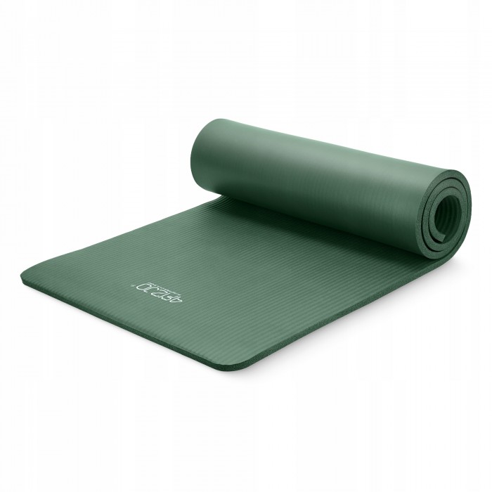 Килимок (мат) спортивний 4FIZJO NBR 180 x 60 x 1 см для йоги та фітнесу Navy Green (P-5905973406680)