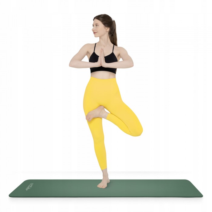 Килимок (мат) спортивний 4FIZJO NBR 180 x 60 x 1 см для йоги та фітнесу Navy Green (P-5905973406680)