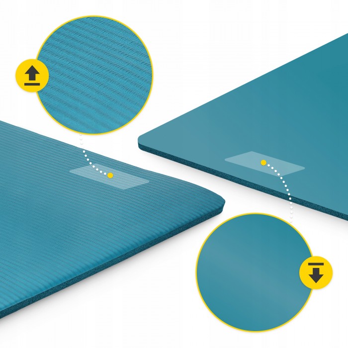 Килимок (мат) спортивний 4FIZJO NBR 180 x 60 x 1 см для йоги та фітнесу Sea Green (P-5905973406697)