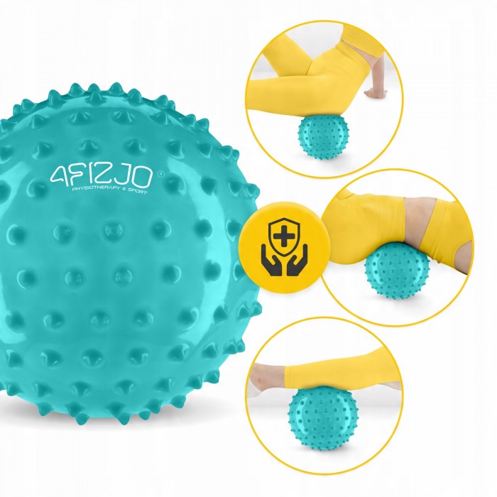 М'яч для пілатесу, йоги, реабілітації 4FIZJO 20 см (масажний) Mint (P-5905973406093)
