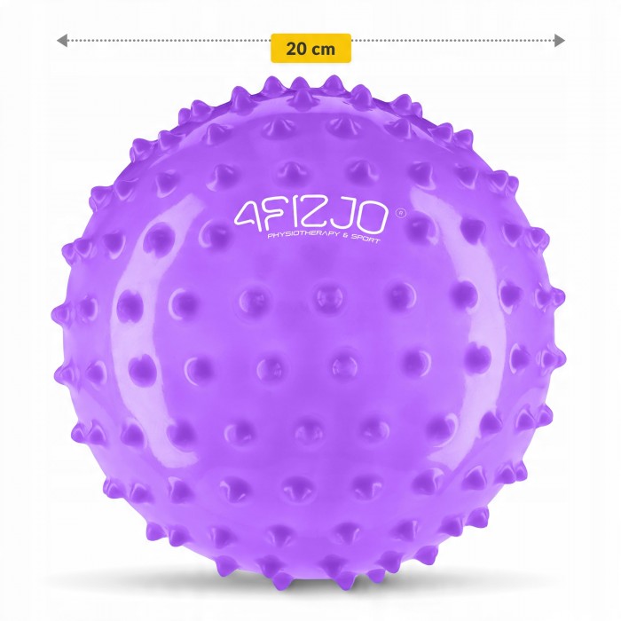 М'яч для пілатесу, йоги, реабілітації 4FIZJO 20 см (масажний) Violet (P-5905973406086)