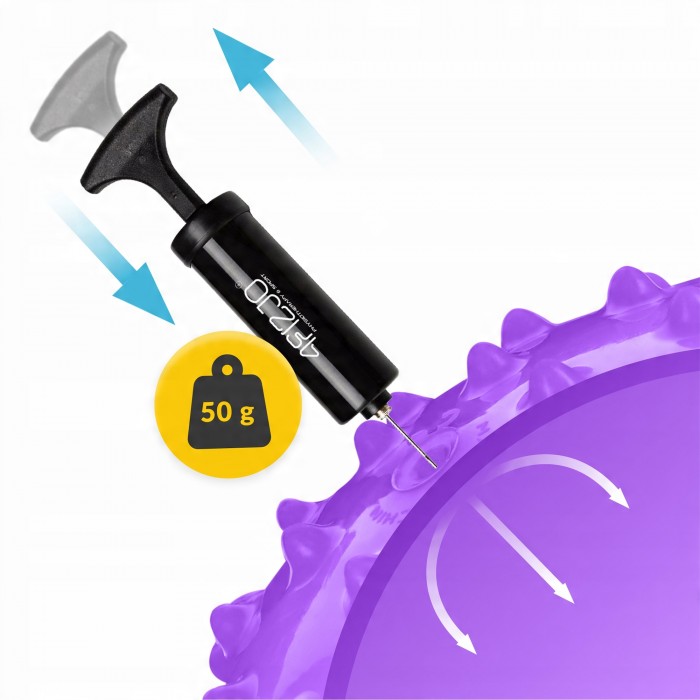 М'яч для пілатесу, йоги, реабілітації 4FIZJO 20 см (масажний) Violet (P-5905973406086)