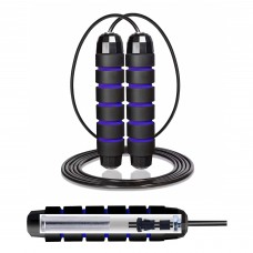 Скакалка швидкісна для кросфіту Cornix Speed Rope Classic з обтяженням XR-0351 Black/Blue