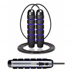 Скакалка швидкісна для кросфіту Cornix Speed Rope Classic з обтяженням XR-0351 Black/Blue