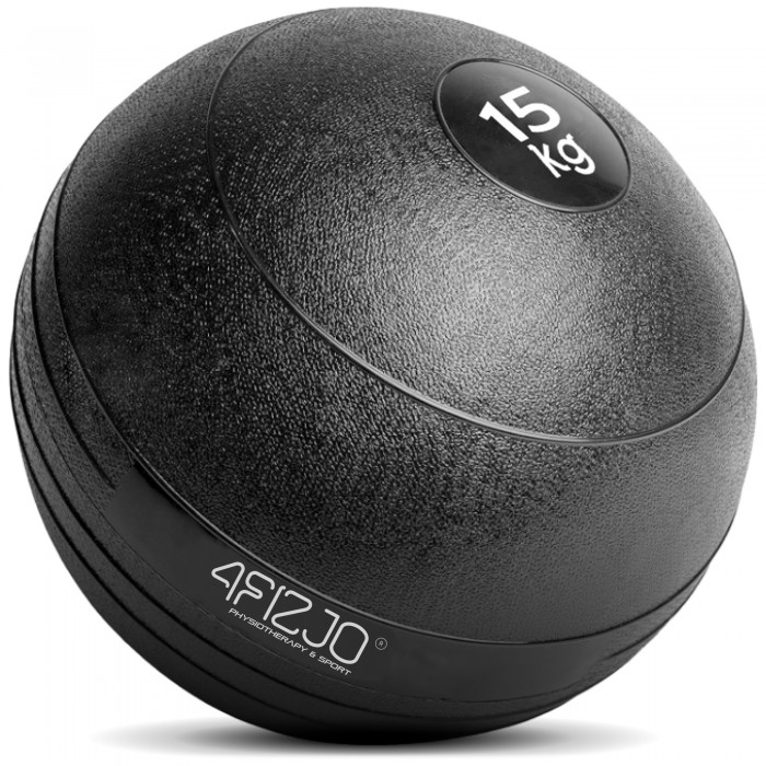 Слембол (медичний м'яч) для кросфіту 4FIZJO Slam Ball 15 кг Black (P-5907739315458)