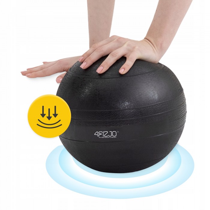 Слембол (медичний м'яч) для кросфіту 4FIZJO Slam Ball 15 кг Black (P-5907739315458)