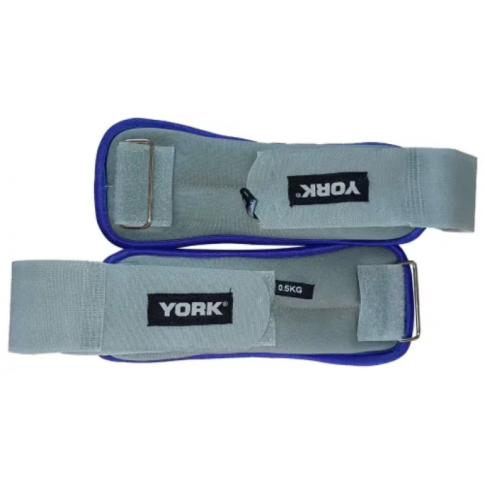 Обтяжувачі York Fitness Soft для рук та ніг 2х0,5кг сірий