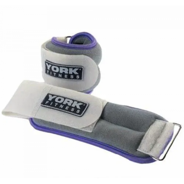 Обтяжувачі York Fitness Soft для рук та ніг 2х0,5кг сірий