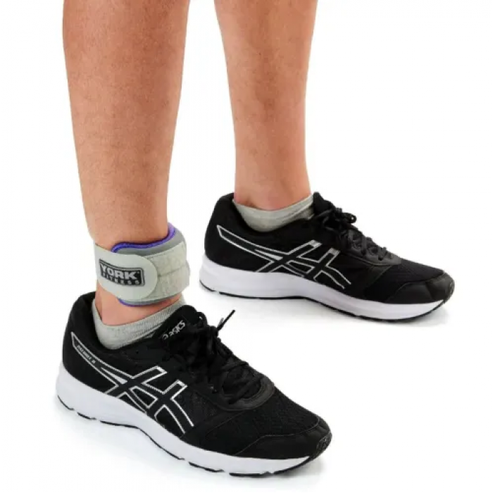 Обтяжувачі York Fitness Soft для рук та ніг 2х0,5кг сірий