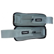 Обтяжувачі York Fitness Soft для рук та ніг 2х1кг сірий