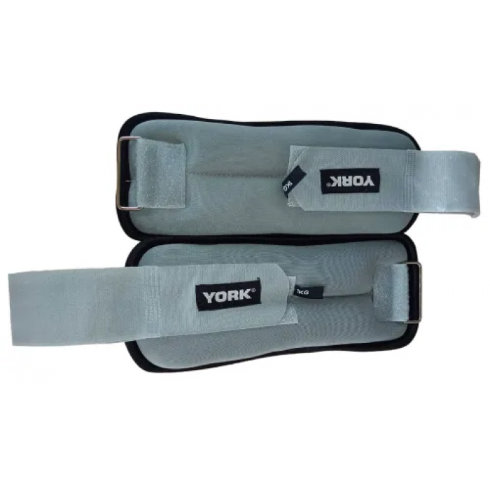 Обтяжувачі York Fitness Soft для рук та ніг 2х1кг сірий