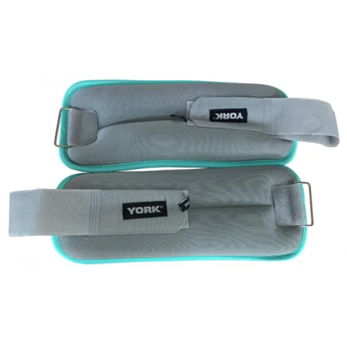 Обтяжувачі York Fitness Soft для рук та ніг 2х2кг сірий