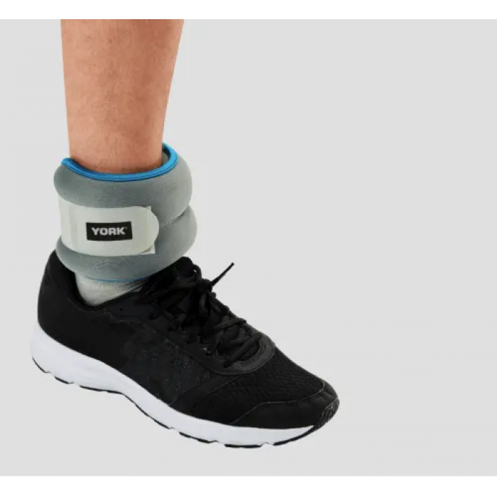 Обтяжувачі York Fitness Soft для рук та ніг 2х2кг сірий