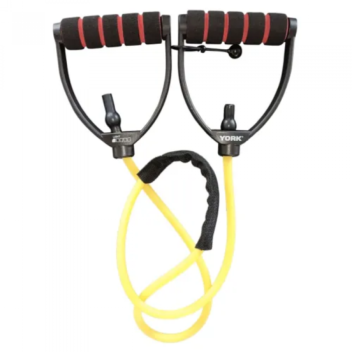 Эспандер трубчатый с ручками 2-5 кг York Light, желтый