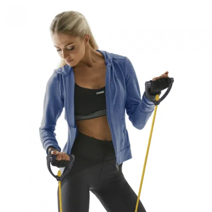 Эспандер трубчатый с ручками 2-5 кг York Light, желтый