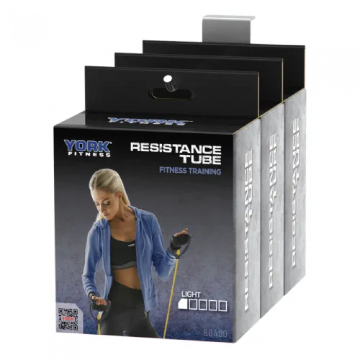 Эспандер трубчатый с ручками 2-5 кг York Light, желтый