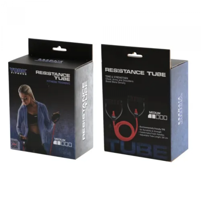 Эспандер трубчатый с ручками 6-9 кг York Medium, красный