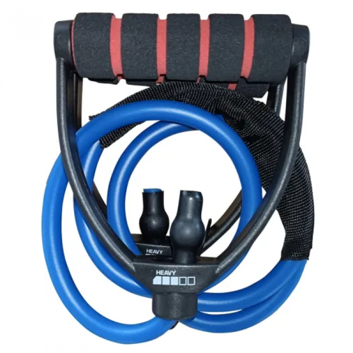 Еспандер трубчастий з ручками 9-12 кг York Light, синій