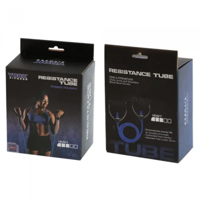 Еспандер трубчастий з ручками 9-12 кг York Light, синій